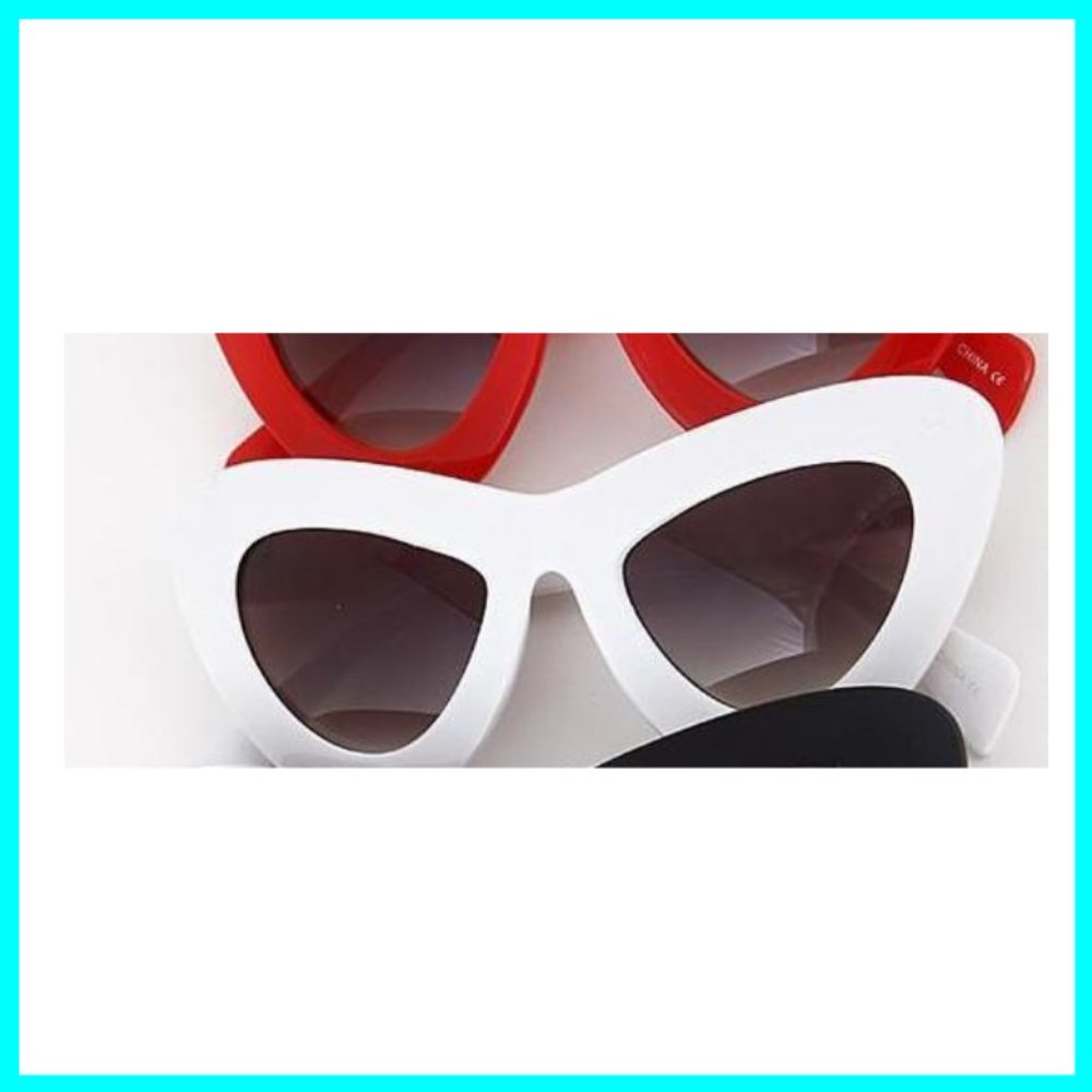 NWT Black Thick Cat Eye Sunglasses - Picture 4 of 5